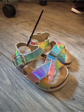 Baby Iridescent Rainbow Strap Sandals - Children’s Place